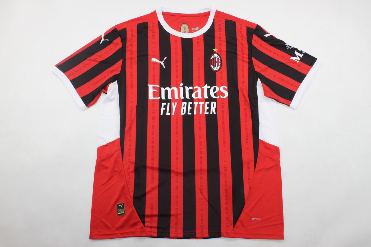 AAA Quality AC Milan 24/25 Home Soccer Jersey